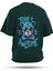 T-Shirt,Awebear Sırt Baskılı,Regular, Pamuk,Yeşil T-Shirt No:00716 1