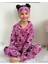 Pjkö Minnie Mause Desen Mor Uzun Kollu Önden Düğmeli Kız Çocuk Pijama Takımı 4-12 Yaş 543U-M 2