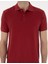 Erkek Nar Çiçeği Slim Fit Kıvrılmaz Polo Yaka Basic Tişört 50302561-VR239 6