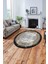 Çerçeveli Klasik Modern Yıkanabilir Kaymaz Yuvarlak Salon Halısı, ÇERÇEVELİ-Y-127-BEJ, 2
