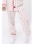 Pijama Takımı Kruvaze Yaka Kalp Baskılı Çocuk ve Bebek Pijama Takımı 4