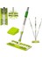 360 Derece Dönebilen Teleskopik Pratik Temizlik Mopu Clamp Cloth Sihirli Mop 1