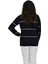 Kadın Çizgili Yumoş Spor Triko Kazak BGL-ST04124 4