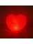 LED Işıklı Kırmızı Kalp Gece Lambası Buzlu Cam Dokusu Kristalize Yüzey Romantik Hediye 2