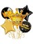 Gold Kral Tacı Şekilli Folyo Balon 5 Li Set 1
