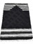 El Dokuma Yün Namazlık Seccade Tiftik Siirt Battaniyesi 0013 - Yeni - Siyah 2