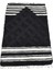 El Dokuma Yün Namazlık Seccade Tiftik Siirt Battaniyesi 0013 - Yeni - Siyah 4