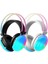 Işıklı Kulaklık bluetooth Kafaüstü Kulaklık oyuncu Kulaklık Müzik Kulaklık Rgb Işıklı Ambians 3