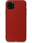 Apple iPhone 11 Pro Max (6.7'') Premium Silikon Kılıf Bordo 1