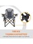 Kingcamp Cedar Deluxe Ultra Bel Destekli Kamp Sandalyesi Grey 4