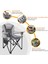 Kingcamp Cedar Deluxe Ultra Bel Destekli Kamp Sandalyesi Grey 5