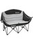 King Camp Kingcamp Loveseat Double Çift Kişilik Katlanır Kamp Sandalyesi B.grey 1