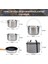 Cookware Set Paslanmaz Çelik Kamp Tencere Seti 3