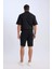 Regular Fit Beli Bağcıklı Dokulu Bermuda Şort D9451AX25SP 5