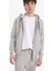 Comfort Fit Kapüşonlu İçi Yumuşak Tüylü Basic Düz Kalın Fermuarlı Sweatshirt D7599AX25SP 5