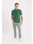 %100 Pamuk Regular Fit Polo Yaka Kısa Kollu Basic Düz Pike Kumaş Tişört C1293AX25SP 2