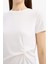 Slim Fit Dar Kesim Bisiklet Yaka Ribana Kısa Kollu Tişört F0366AX25SP 5