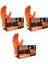 Powergrıp Ekstra Kalın Turuncu Nitril Eldiven (M) 50 Adet x 3 Paket 1