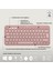 Pebble 2 Set Çoklu Cihaz Özellikli Sessiz Kablosuz Türkçe Q Klavye ve Mouse Seti - Pembe 6