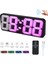 Kablosuz Ses Kontrollü Rgb LED Alarmlı 115 Renk 3 Seviye Parlaklık USB Masa Saati Siyah (Yurt Dışından) 1
