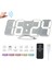 Kablosuz Kumandalı Rgb LED Alarm Saati Beyaz USB 115 Renk 3 Işık Seviyesi Duvara Monte & Masaüstü (Yurt Dışından) 2