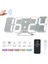 Kablosuz Kumandalı Rgb LED Alarm Saati Beyaz USB 115 Renk 3 Işık Seviyesi Duvara Monte & Masaüstü (Yurt Dışından) 4