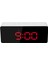 LED Ayna Saat - Ayarlanabilir Parlaklık, Usb/pil Destekli, Sıcaklık Göstergeli Kırmızı (Yurt Dışından) 4