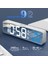 Termometreli LED Aynalı Çalar Saat 5 Seviye Parlaklık USB Güç (Yurt Dışından) 4
