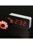 Rgb LED Aynalı Çalar Saat Termometreli USB Şarjlı Ayarlanabilir Işık Beyaz (Yurt Dışından) 5