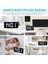 6,7 Inç LED Dijital Ayna Çalar Saat, Çift Alarm, Ayarlanabilir Parlaklık (Yurt Dışından) 4