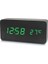 Ahşap Dijital LED Ekranlı Alarm Saati - Siyah (Yurt Dışından) 1