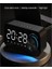 Bluetooth 5.0 Hoparlörlü LED Çalar Saat USB ile Çalışan Beyaz (Yurt Dışından) 5