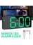 Yeşil Aynalı LED Alarmlı Saat USB Şarj Gece Lambası (Yurt Dışından) 2