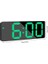 Yeşil Aynalı LED Alarmlı Saat USB Şarj Gece Lambası (Yurt Dışından) 4