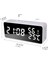 LED Aynalı Çalar Saat 5 Alarm Otomatik Karartma Ses Ayarlı Erteleme Geri Sayım Sıcaklık Nem Göstergesi (Yurt Dışından) 2