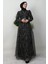 Nilda Simli Abiye Bordo 3