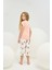 8847 Kız Ç. Baskılı Kısa Pijama Takım 4