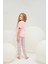 8849 Kız Ç. Baskılı Pijama Takım 4