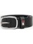 Erkek Siyah Oval Tokalı Deri Kemer 1