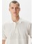 Erkek Classic Fit Polo T-Shirt - Ekru 4