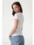 Kadın Lace Logo T-Shirt - Beyaz 2