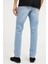 Erkek Angles Denim Pantolon - Mavi 2