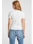 Kadın Gj Slim Fit Cepli T-Shirt - Beyaz 2