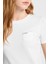 Kadın Gj Slim Fit Cepli T-Shirt - Beyaz 4