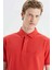 Erkek Slim Fit Kısa Kollu Polo - Kırmızı 3