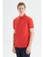 Erkek Slim Fit Kısa Kollu Polo - Kırmızı 5