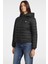 Kadın Gj Hooded Puffer Şişme Mont - Siyah 1