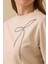 Kadın Işleme Detaylı Uzun Kollu Sweatshirt - Bej 3