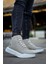 Bağcıklı Erkek Spor Bot Gri (Beyaz Taban) 3