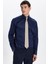 Erkek Slim Fit Non-Iron Pamuklu Doğa Dostu Ekoteks Belgeli Ütü Gerektirmez lacivert Gömlek 1